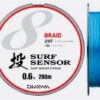 Daiwa BRAID PE 0.5 e PE 0.8  UVF Surf Sensor multicolor 13 lb e 9 lb