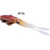 Sugoi CUTTLEFISH squid calamaro in gomma occhi 3D