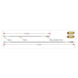 Airtek specialist Twisted Feeder Links cm. 30 Trabucco art. 102-81-510