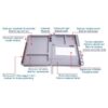 Stonfo Serbidora art. 529 piatto lavoro surfcasting - immagine 2