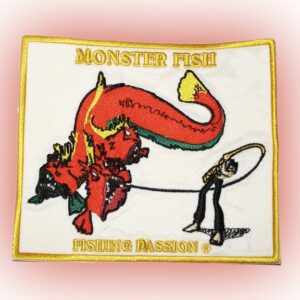 Toppa Patch ricamata Fishing Passion Monster Fish