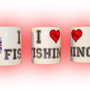 Tazza in Ceramica I LOVE FISHING  by Fishing Passion