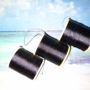 Filo NERO per montaggio - legature passanti canne da pesca 50 yds
