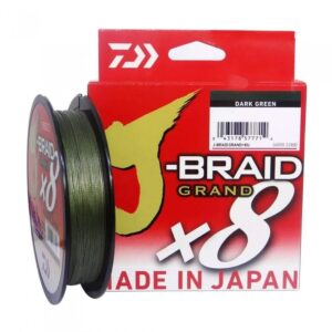 Filo Daiwa BRAID GRAND X8 mt. 450 colore DARK GREEN