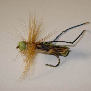 Mosca BSF Dry artigianale FOAM HOPPER OLIVE amo #8