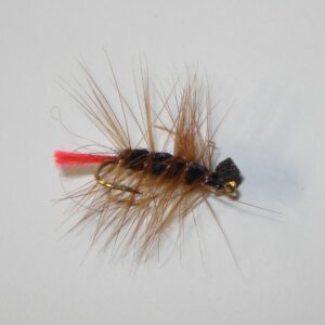 Mosca Crown Dry artigianale RED TAG BEETLE amo #12