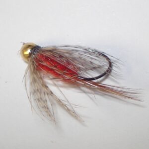 NINFA  Black Silver Fly artigianale MB SPIDER GB RED amo #10