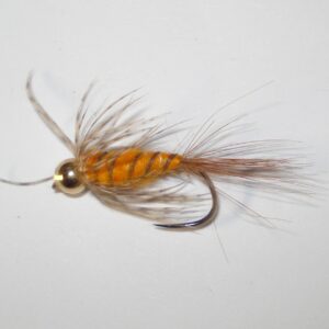 NINFA  Black Silver Fly artigianale MB SPIDER GB ORANGE amo #10