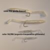 Esca in gomma con amo per traina e spinning Original RAGLOU mm. 85 e 55 - immagine 2
