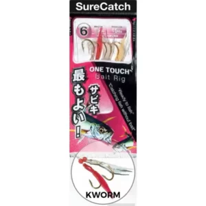 Sure Catch Sabiki One Touch Bait Rig 578 - KWORM Traina Verical Spinning Drifting
