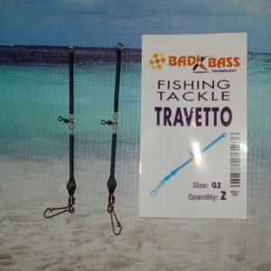 Blister di 2 pezzi Travetto cm. 11 Bad Bass Surf Casting