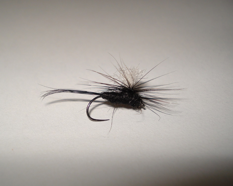 Mosca Black Silver Fly Dry artigianale GM HI-SPOT PARA BLACK amo #14