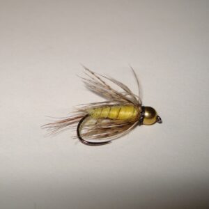 NINFA  Black Silver Fly artigianale MB SPIDER GB YELLOW amo #10