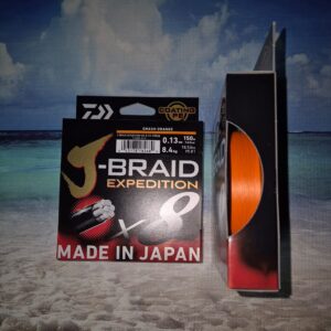 Lenza Intrecciata Japan  Coating PE Daiwa J-Braid Expedition X8E Smash Orange 150mt