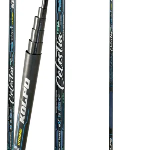 Kolpo CELESTIA canna da pesca telescopica fissa spiralata in carbonio alto modulo metri 7,00