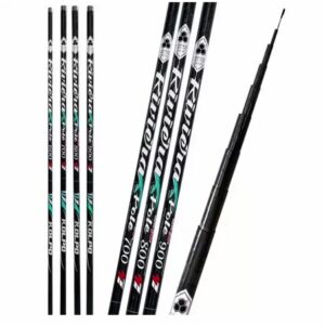 Kolpo Canna da Pesca Fissa Telescopica Riviera Pole Con Carbonio Rinforzato mt. 6,00